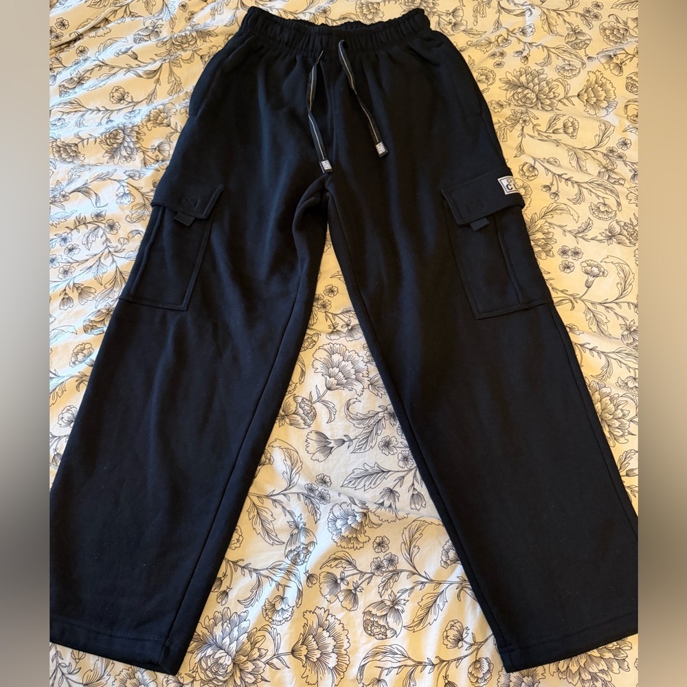 Men's Pro Club Black Cargo Sweatpants